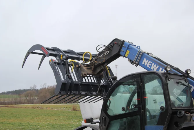 Dungzange mit Federstahlzinken 2-Zyl. KR-KR-HEAVY
